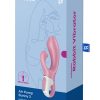 Satisfyer Air Pump Bunny 2 Rechargeable Silicone Vibrator - Pink