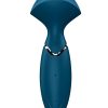 Satisfyer Mini Wand-er Rechargeable Silicone Massager - Blue