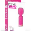 Pink Pussycat Vibrating Pocket Wand Rechargeable Massager - Pink