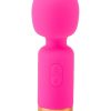 Pink Pussycat Vibrating Pocket Wand Rechargeable Massager - Pink