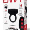 Envy Toys Trembler Remote Controlled Vibrating Rechargeable Silicone Stamina Ring - Black