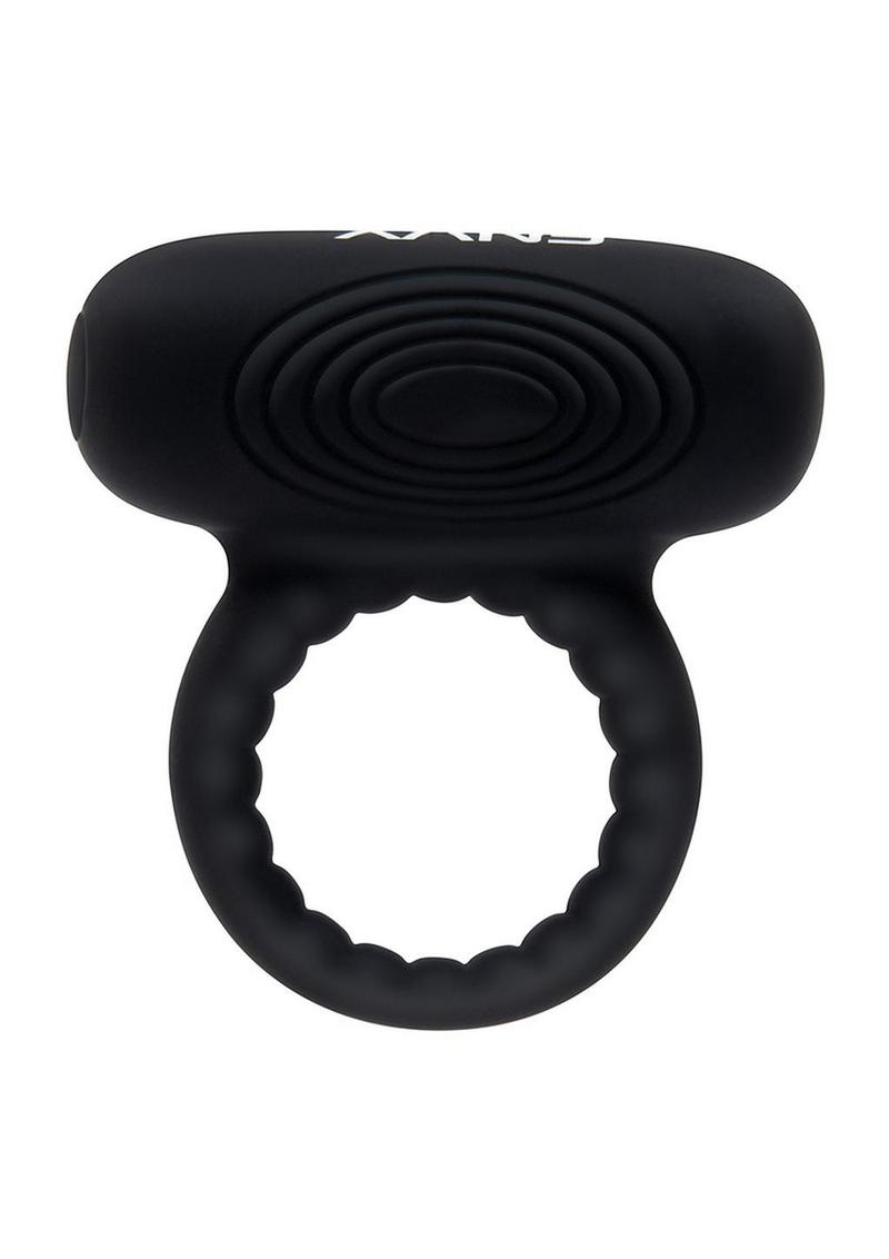 Envy Toys Trembler Remote Controlled Vibrating Rechargeable Silicone Stamina Ring - Black