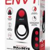 Envy Toys Bullseye Remote Controlled Vibrating Rechargeable Silicone Dual Stamina Ring - Black