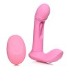 Flickers G-Flick Flicking G-Spot Rechargeable Silicone Vibrator with Remote Control - Pink
