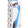 Bang! Digital Rechargeable Silicone G-Spot Vibrator - Blue
