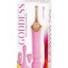 Goddess Pink Elegance Rechargeable Silicone Duel End Vibrator - Pink