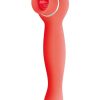 Blaze Luscious Licker Rechargeable Silicone Dual End Vibrator - Coral