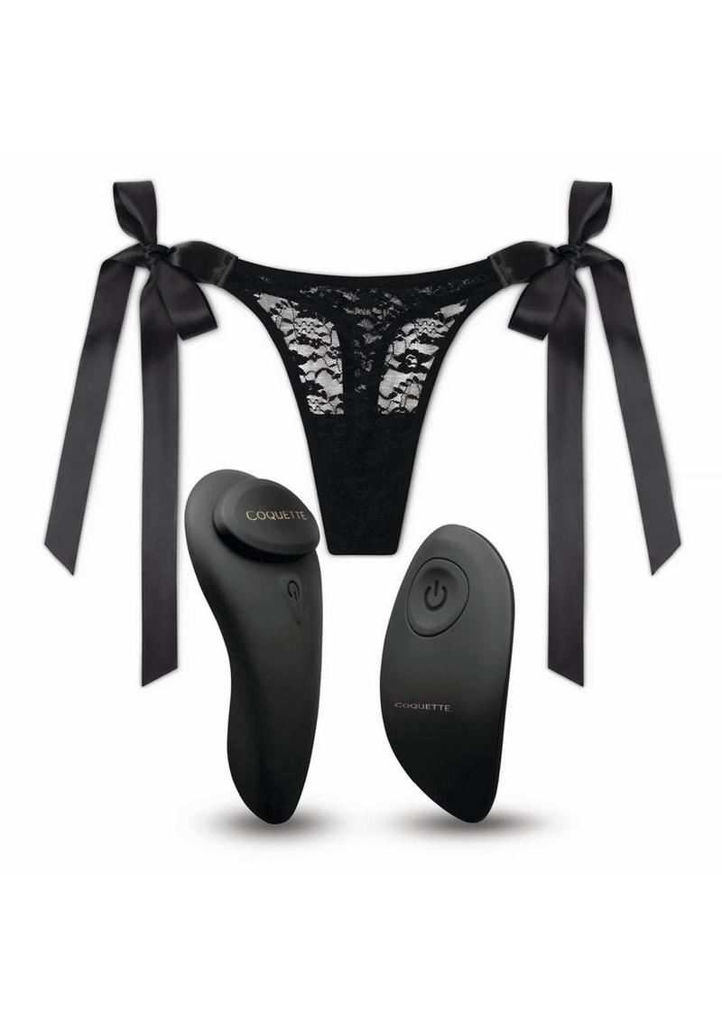 Coquette The Secret Rechargeable Panty Vibe - Black