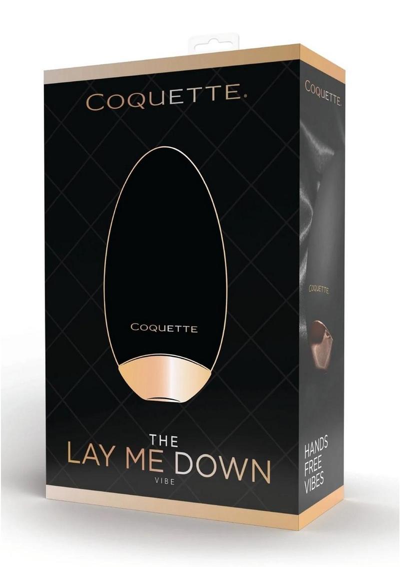 Coquette The Lay Me Down Rechargeable Silicone Massager  - Black/Gold