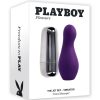 Playboy The Jet Set Vibrator Rechargeable Silicone Clitoral Stimulator - Silver/Purple
