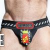 Popper Jock 3D Rubber Huffer Jock - Black/Red - XLarge