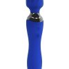 Selopa Blue Belle Silicone Rechargeable Dual End Vibrating Wand - Blue