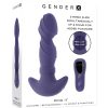 Gender X Ring It Rechargeable Silicone Anal Plug with Remote Control - Blue
