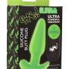 Bang! 21X Glow in The Dark Rechargeable Silicone Butt Plug with Remote Control - Green