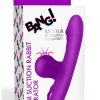 Bang! Mini Suction Rabbit Silicone Rechargeable Vibrator - Purple