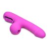 Bang! Mini Suction Rabbit Silicone Rechargeable Vibrator - Purple