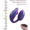 Love to Love Wonderlover Rechargeable Silicone Dual Vibrator with Remote Control - Iridescent Night Blue