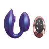 Love to Love Wonderlover Rechargeable Silicone Dual Vibrator with Remote Control - Iridescent Night Blue
