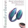 Love to Love Wonderlover Rechargeable Silicone Dual Vibrator with Remote Control - Iridescent Turquoise
