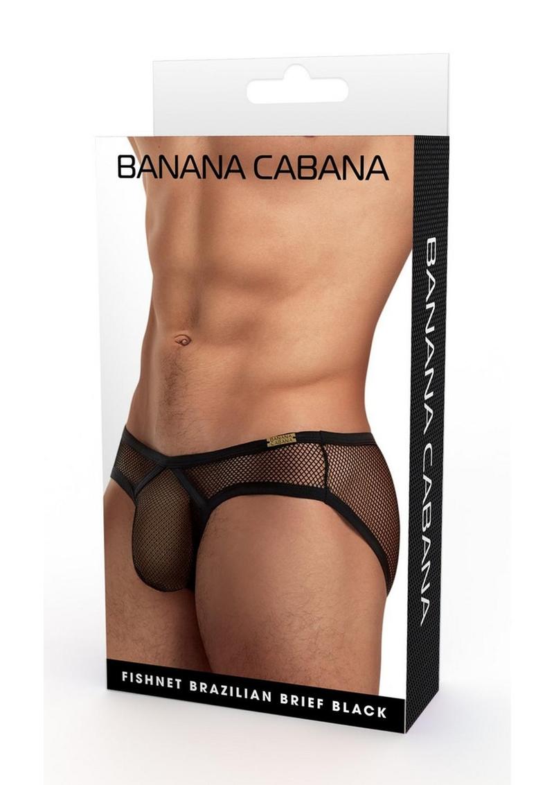 Banana Cabana Bikini Mesh - Small/Medium - Black