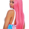 Leg Avenue Holographic Vinyl Zipper Front Under Bust Cincher - Small/Medium - Silver