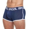 Brozil Ultra Glute and Bulge Enhancing Mesh Trunk - Small/Medium - Navy Blue