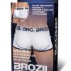Brozil Ultra Glute and Bulge Enhancing Mesh Trunk - Large/XLarge - White