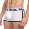 Brozil Ultra Glute and Bulge Enhancing Mesh Trunk - Small/Medium - White