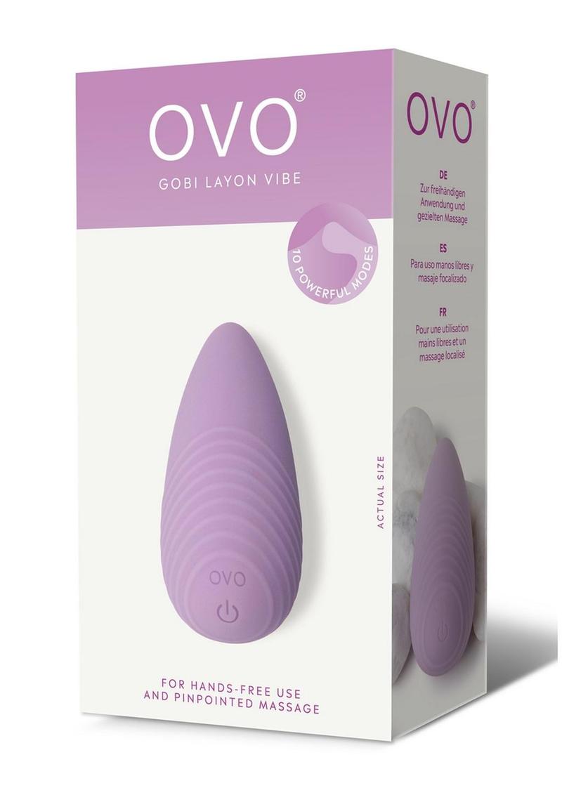 Ovo Earth Gobi Rechargeable Silicone Layon Vibrator - Purple