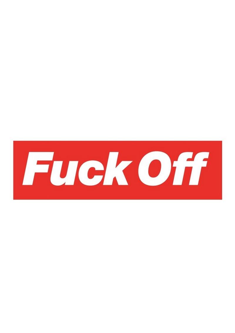 Fuck Off Enamel Pin - Red/White