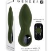 Gender X My Secret Garden Rechargeable Silicone Anal Plug with Remote Control - Green