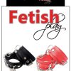 Fetish Play Ankle Cuffs Vegan Leather - Black