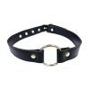 Fetish Play O-Ring Gag Vegan Leather - Black