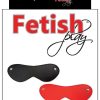 Fetish Play Blindfold Vegan Leather - Black