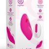 Together Toys Suck n` Go Rechargeable Silicone Clitoral Stimulator with Remote - Pink/White