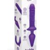 Together Toys Double Pleasure Rechargeable Silicone Couples Vibrator - Purple