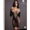 Le Desir Long Sleeved Mini Dress - O/S - Black