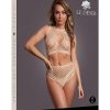 Le Desir Duo Net Key Hole Bra Set - O/S - Beige