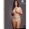 Le Desir Duo Net Key Hole Bra Set - Queen - Beige