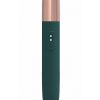 LoveLine The Traveler Rechargeable 10 Speed Travel Vibrator - Green - Holds Lubricant