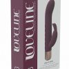 LoveLine Devotion Silicone Rechargeable 10 Speed Mini Rabbit - Burgundy