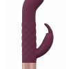 LoveLine Devotion Silicone Rechargeable 10 Speed Mini Rabbit - Burgundy