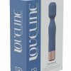 LoveLine Glamour Silicone Rechargeable 10 Speed Mini Wand - Blue