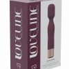 LoveLine Glamour Silicone Rechargeable 10 Speed Mini Wand - Burgundy