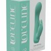 Loveline Enchanted Rechargeable Silicone Dual Motor Rabbit Vibrator - Green