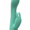 Loveline Enchanted Rechargeable Silicone Dual Motor Rabbit Vibrator - Green