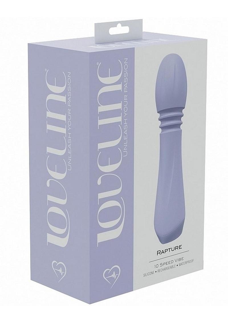 Loveline Rapture 10 Speed Silicone Rechargeable Vibrator - Lavender