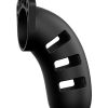 ManCage Model 21 Chastity Cage with Plug 4.5in - Black