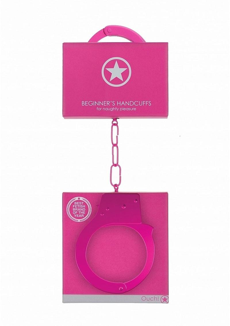 Ouch! Beginners Handcuffs Metal - Pink