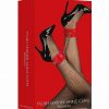 Ouch! Plush Leather Ankle Cuff - Red